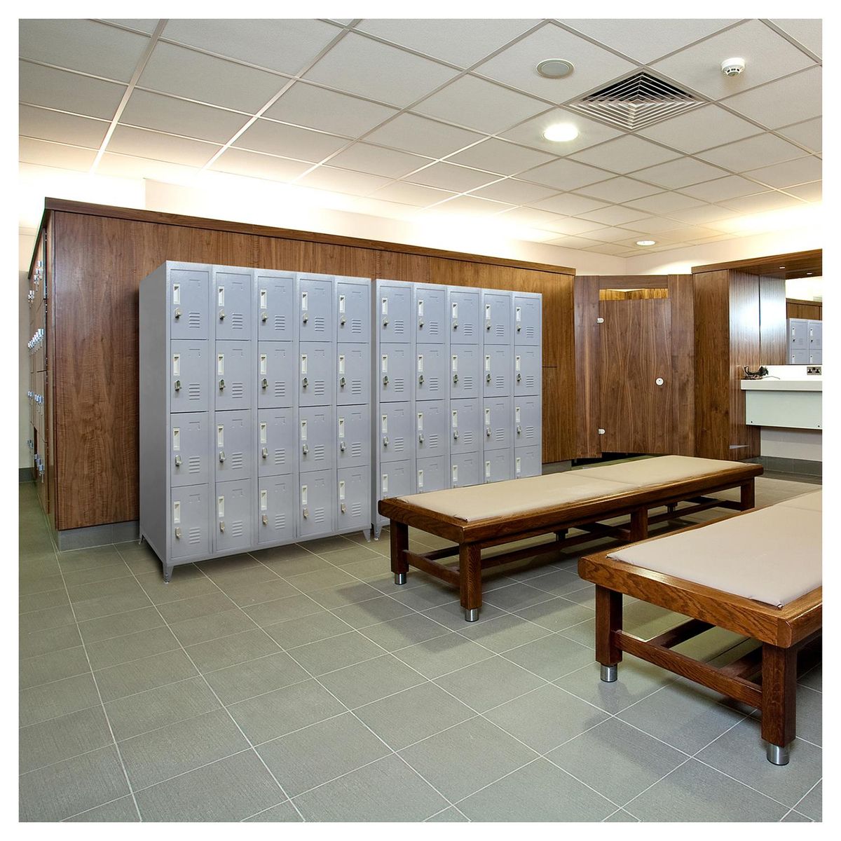 MALETEK - Locker con Portacandado 20 Puerta(s) 50x166x137 cm Gris