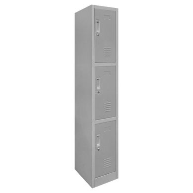 Locker de oficina acero 3 puertas con llave