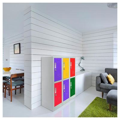 Imagen 2 del producto Locker de Oficina con Portacandado 6 Puerta(s) 6 Repisa(s) 50xx83 cm Gris