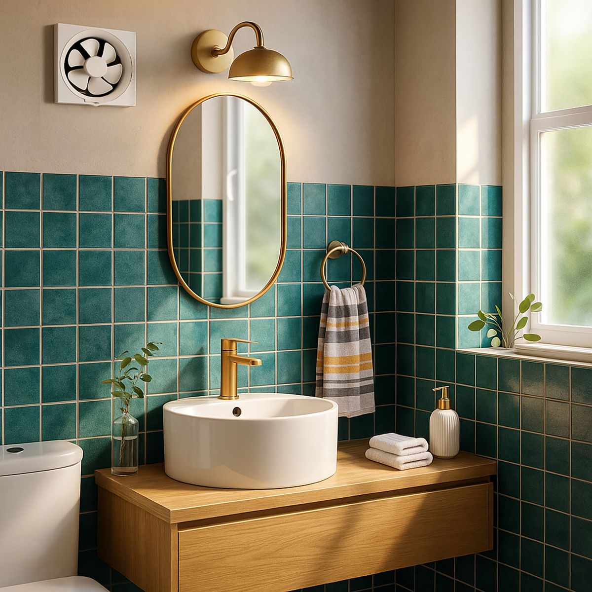 VOLKER - Extractor de Aire de Cocina Pared D : 30 cm