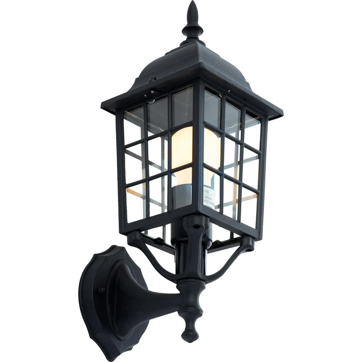 JUST HOME COLLECTION - Farol de muro 60 W negro