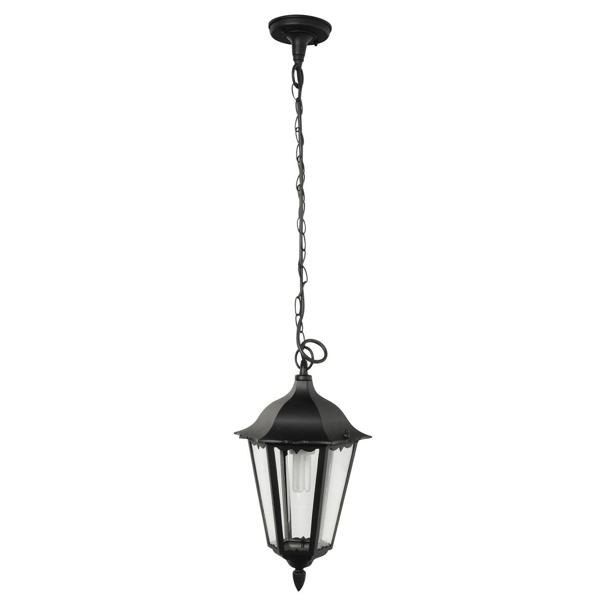 JUST HOME COLLECTION - Farol colgante 100 W negro