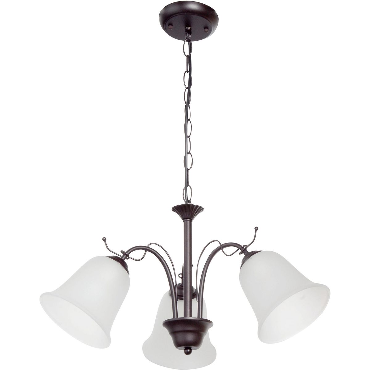 CASA BONITA - Lámpara de colgar Metal y vidrio Rústico Egipto Negro y Beige