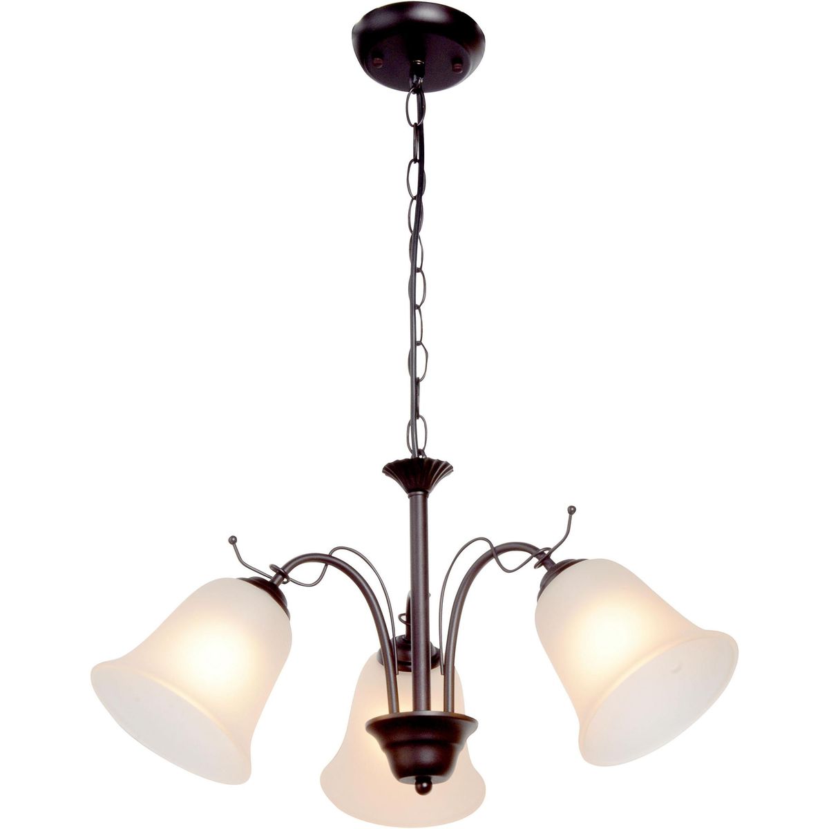 CASA BONITA - Lámpara de colgar Metal y vidrio Rústico Egipto Negro y Beige