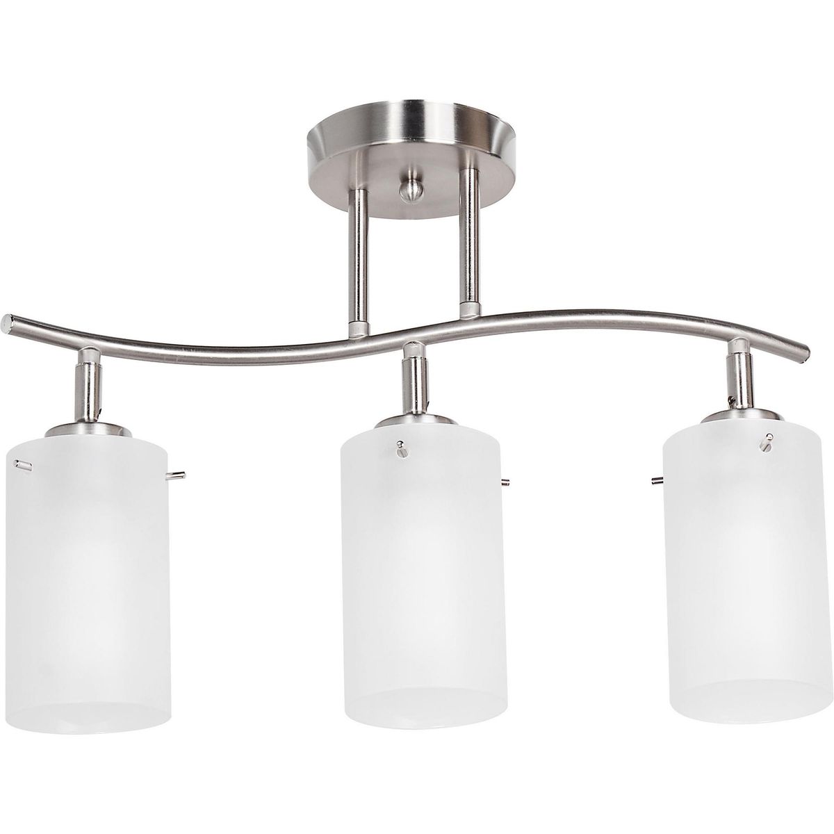 CASA BONITA - Lámpara Techo 3 Luces Metal Gris/Plata 12 cm