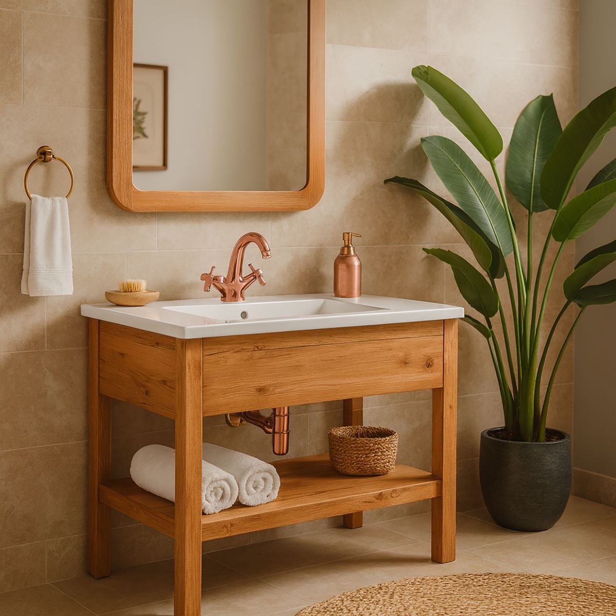 STRETTO - Monoblock Lavatorio Lotta Cobre Láscar