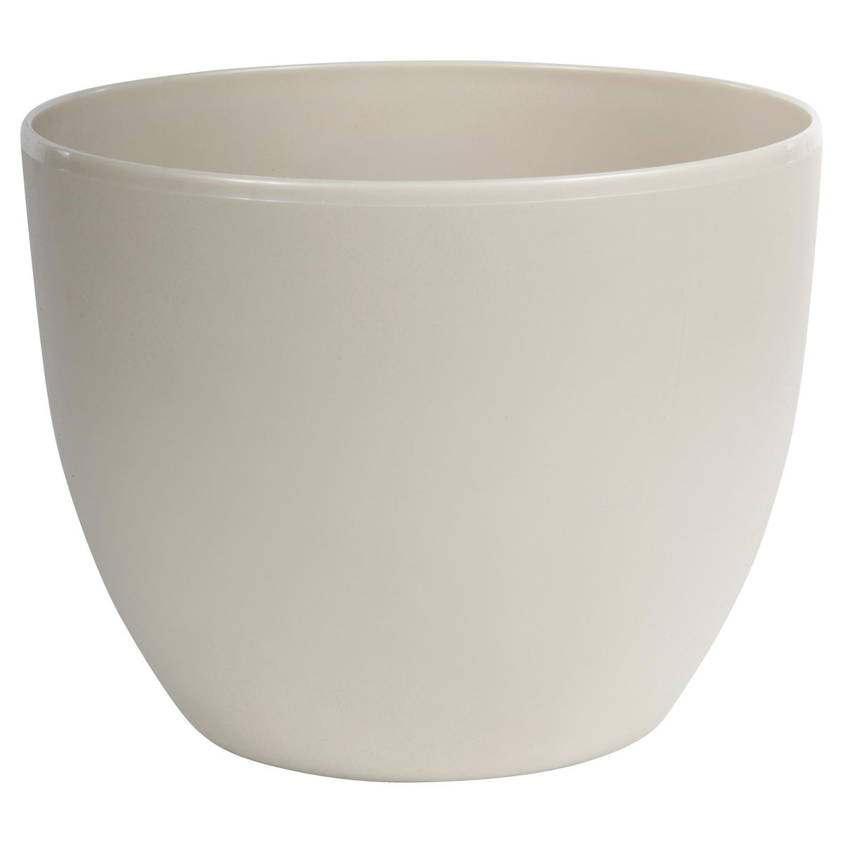 JUST HOME COLLECTION - Macetero de plástico 30 cm plata