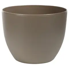 JUST HOME COLLECTION - Macetero de plástico 30 cm plata