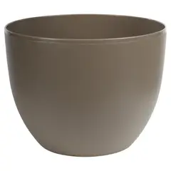 JUST HOME COLLECTION - Macetero de plástico 40 cm taupé
