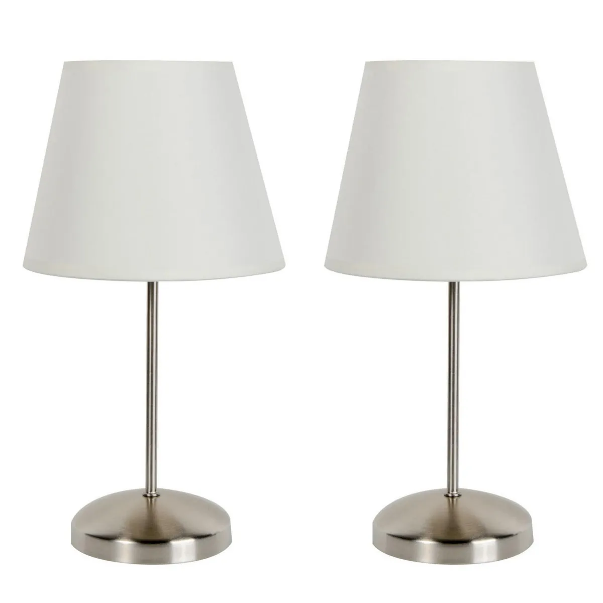 CASA BONITA - Pack de 2 Lámparas de Mesa M510TL Gris 20x20 cm