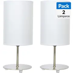 CASA BONITA - Pack lámparas de mesa 32 cm 60 W 2 unidades