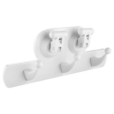 Percha triple con succion