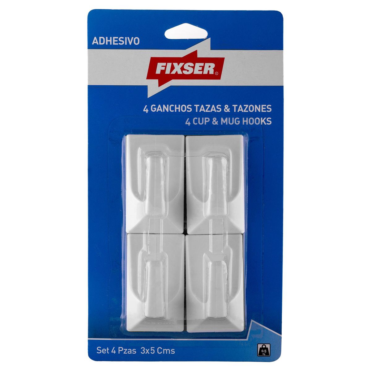 FIXSER - Ganchos 4 taza y tazones fijo