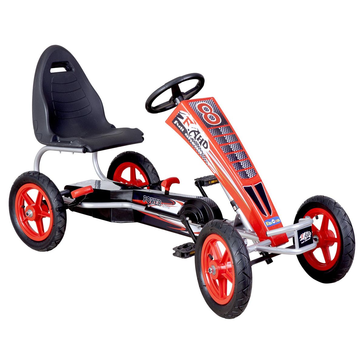 KIDSCOOL - Go Kart Carrera Rojo Desde 5 años