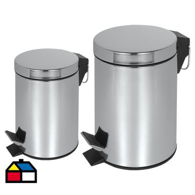 Set de papelero 3+7 l con pedal