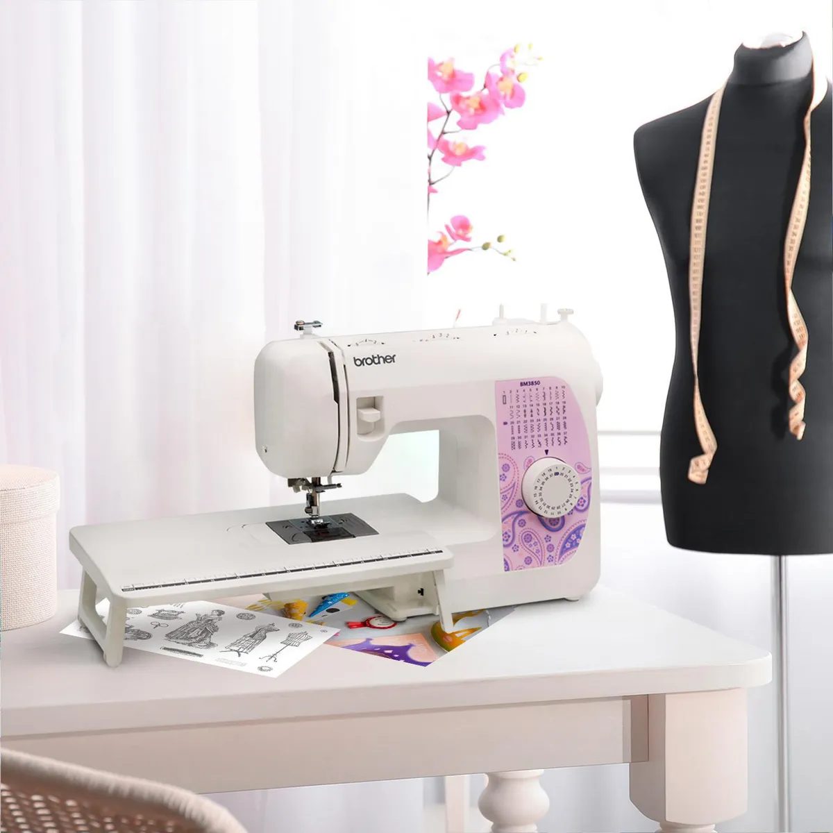 BROTHER - Máquina de coser eléctrica mecánica