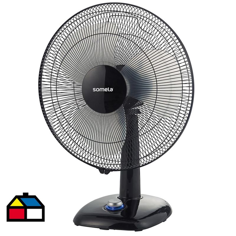 SOMELA - Ventilador de mesa 16" negro