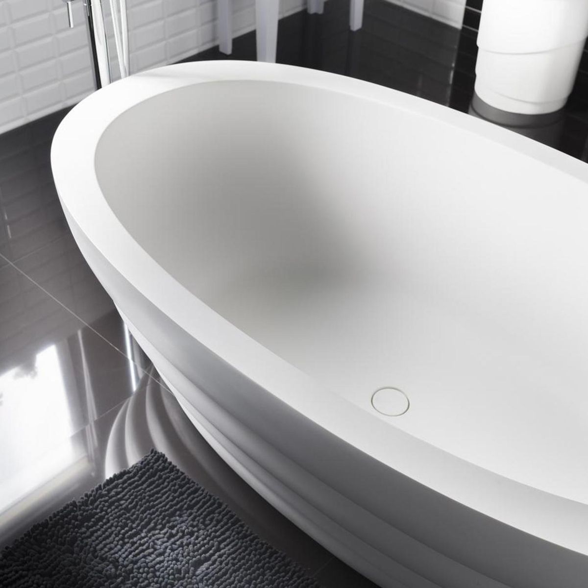 JUST HOME COLLECTION - Piso para baño poliéster 43x61 cm