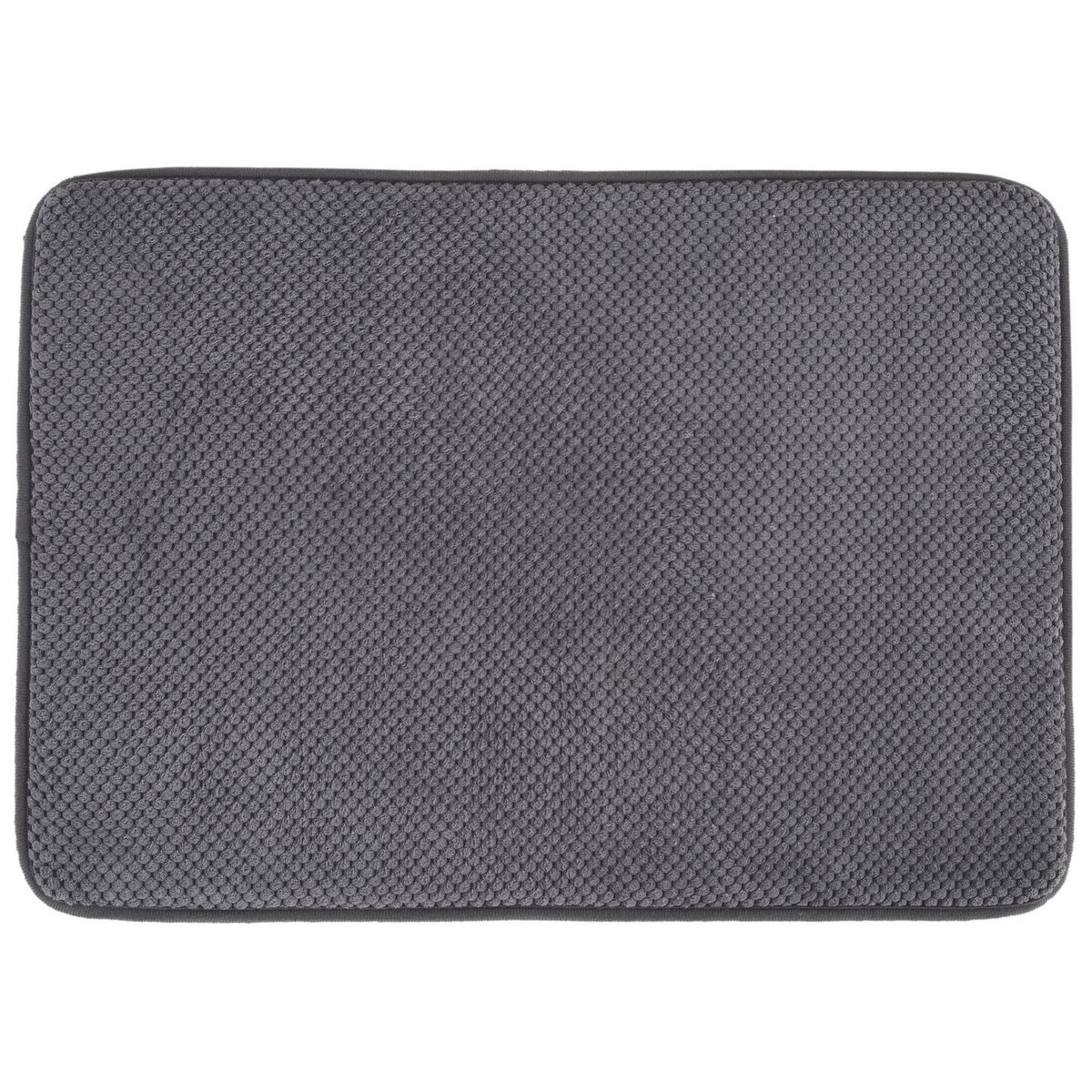 CASA BONITA - Set 2 Pisos Baño ESpuma De S 43x60 cm Poliéster Gris