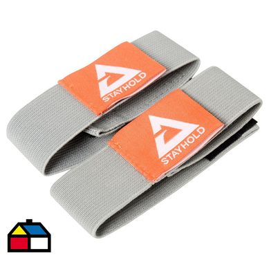 Correa para organizador 2 piezas 24 cm textil gris