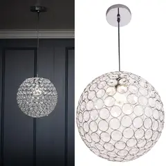 JUST HOME COLLECTION - Lámpara de colgar Metal y acrílico Emilia Transparente