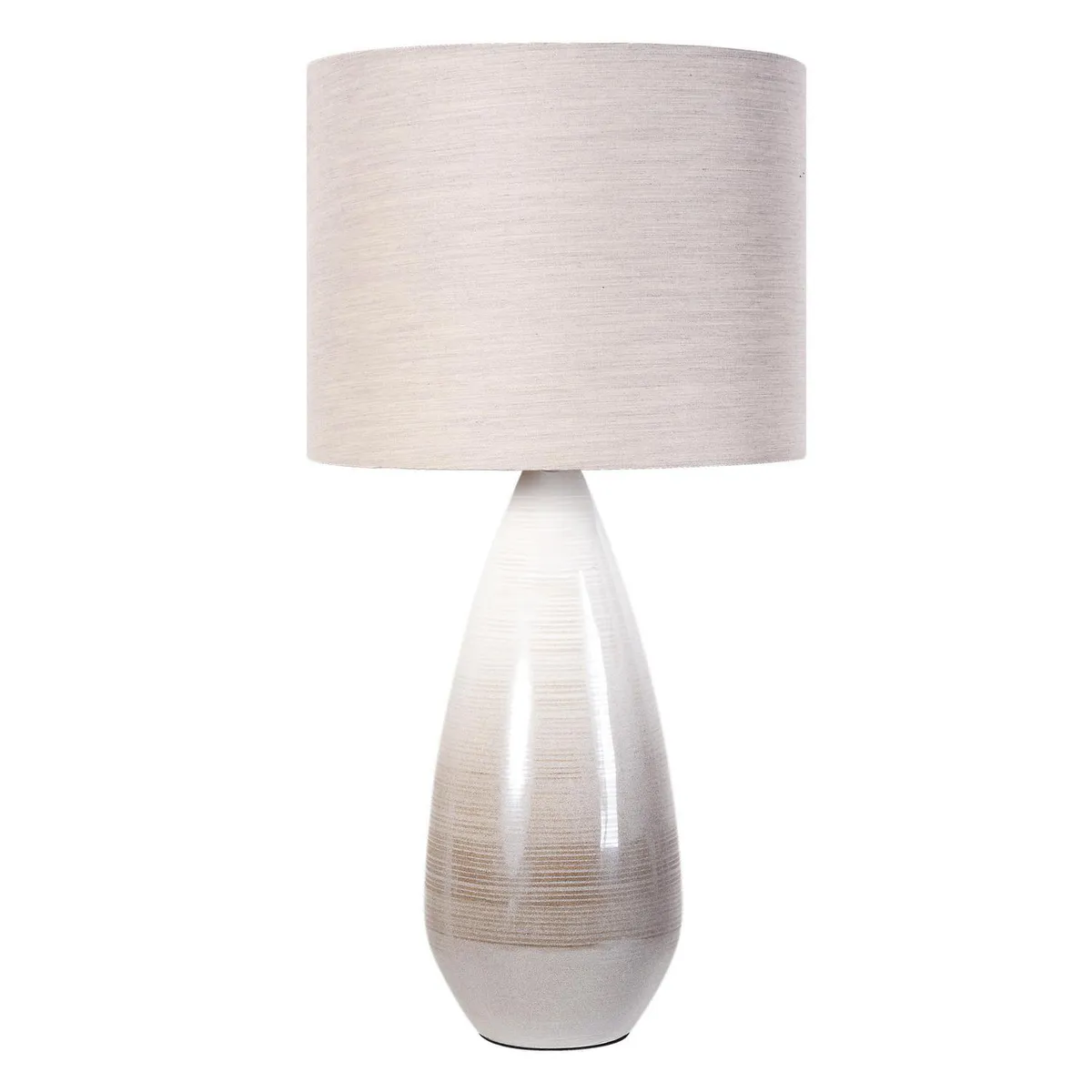 JUST HOME COLLECTION - Lámpara Mesa Camila Gris 26x47 cm