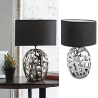 Lámpara Mesa Aida Negro 16x27 cm