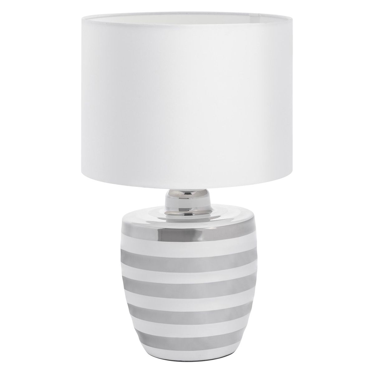 JUST HOME COLLECTION - Lámpara Mesa Mariana Gris 24x18 cm