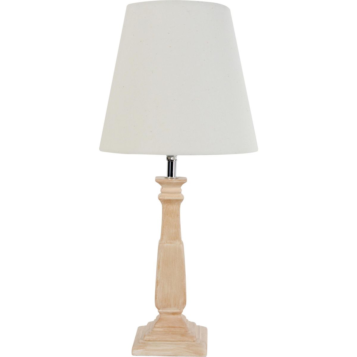 JUST HOME COLLECTION - Lámpara Mesa Victoria Blanco 22x48 cm