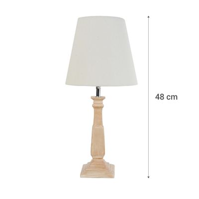 Imagen 2 del producto Lámpara Mesa Victoria Blanco 22x48 cm