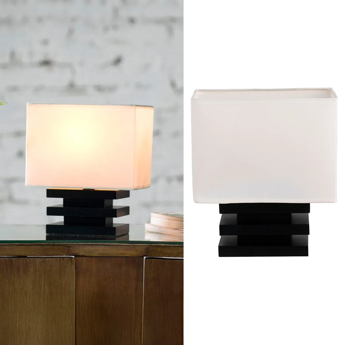 JUST HOME COLLECTION - Lámpara Mesa Josefa Café 23x27 cm