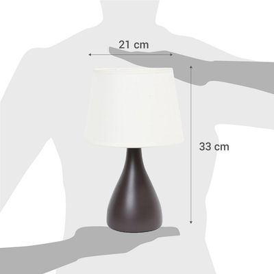 Imagen 2 del producto Lámpara Mesa Laura Café 21x33 cm