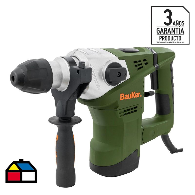BAUKER - Rotomartillo eléctrico 1500 W 5 J