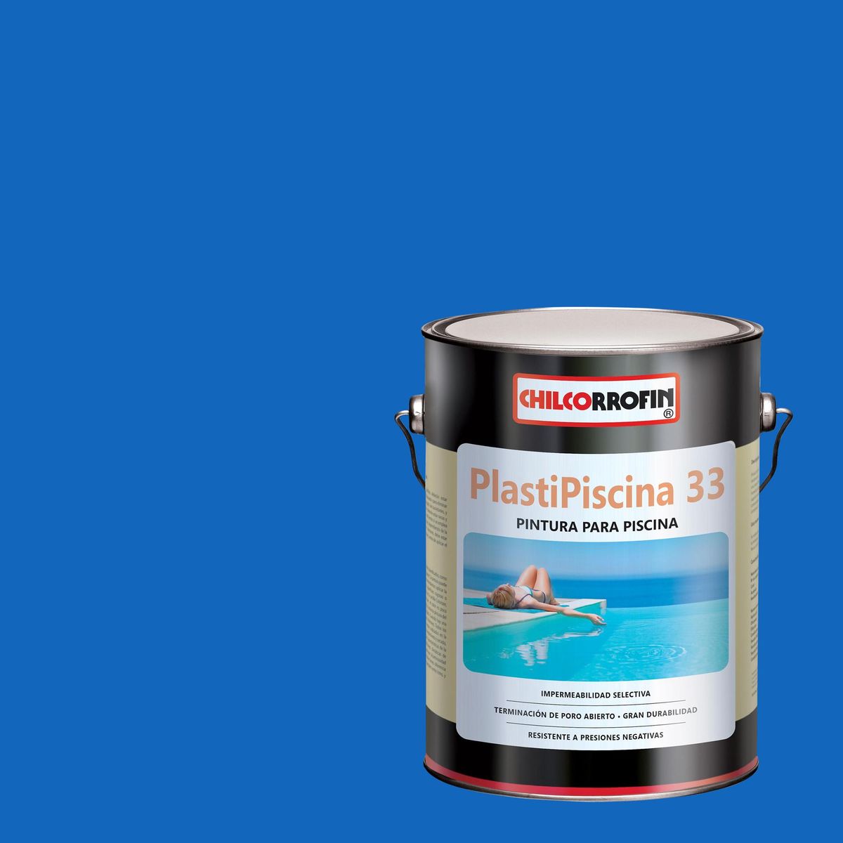CHILCORROFIN - Plastipiscina Lata 1 galón(es) Mate Azul