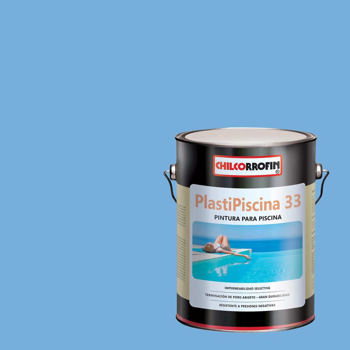 CHILCORROFIN - Plastipiscina Lata 1 galón(es) Mate Azul