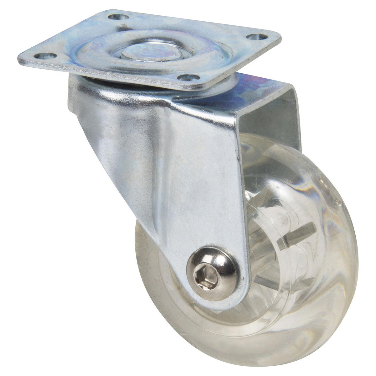 PRO RACK - Rueda para mueble Transparente