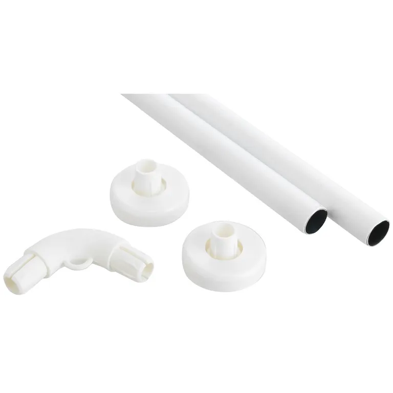 Kit de barra para cortina 5 piezas PVC