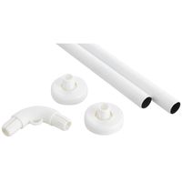 Kit de barra para cortina 5 piezas PVC