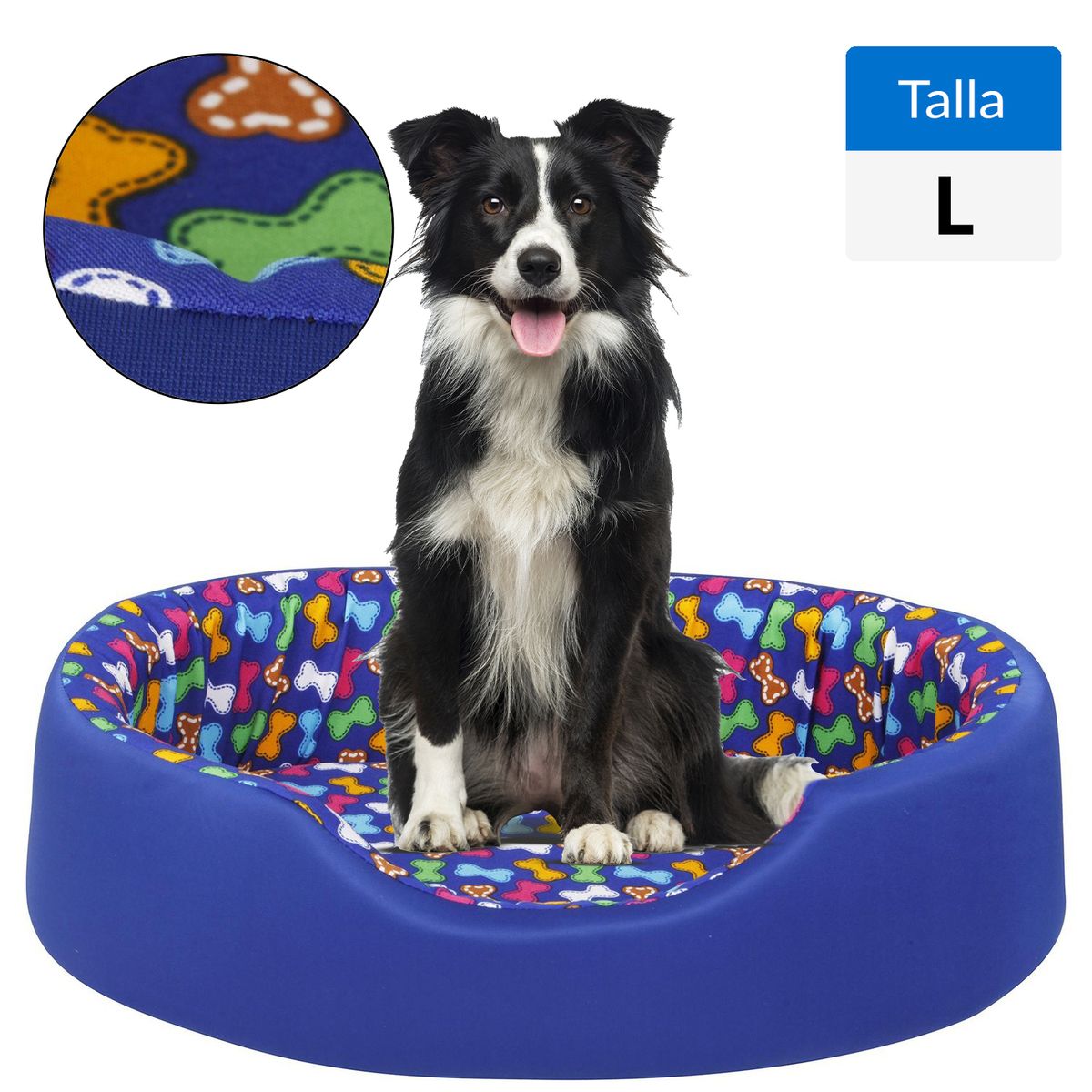PETIZOOS - Cama para Perro 20x68x84 cm Azul