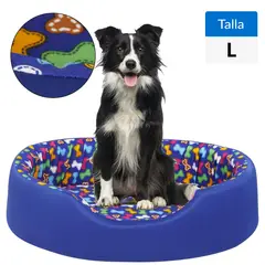 PETIZOOS - Cama para Perro 20x68x84 cm Azul