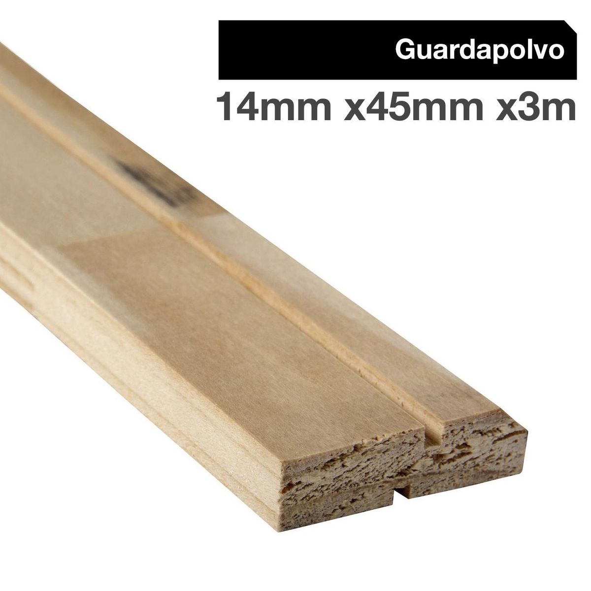 MULTIMARCA - Guardapolvo Pino Finger Natural 14 mm 4.5x300 cm