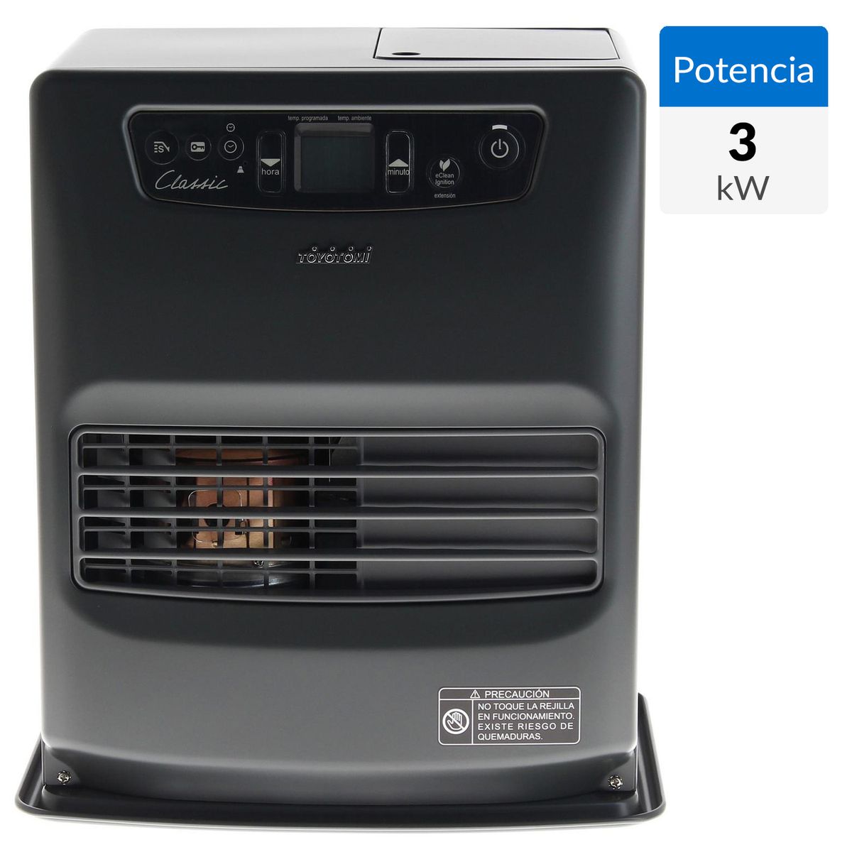 TOYOTOMI - Estufa Parafina Negro