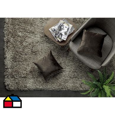 Alfombra shaggy cashmere 160x230 cm caf