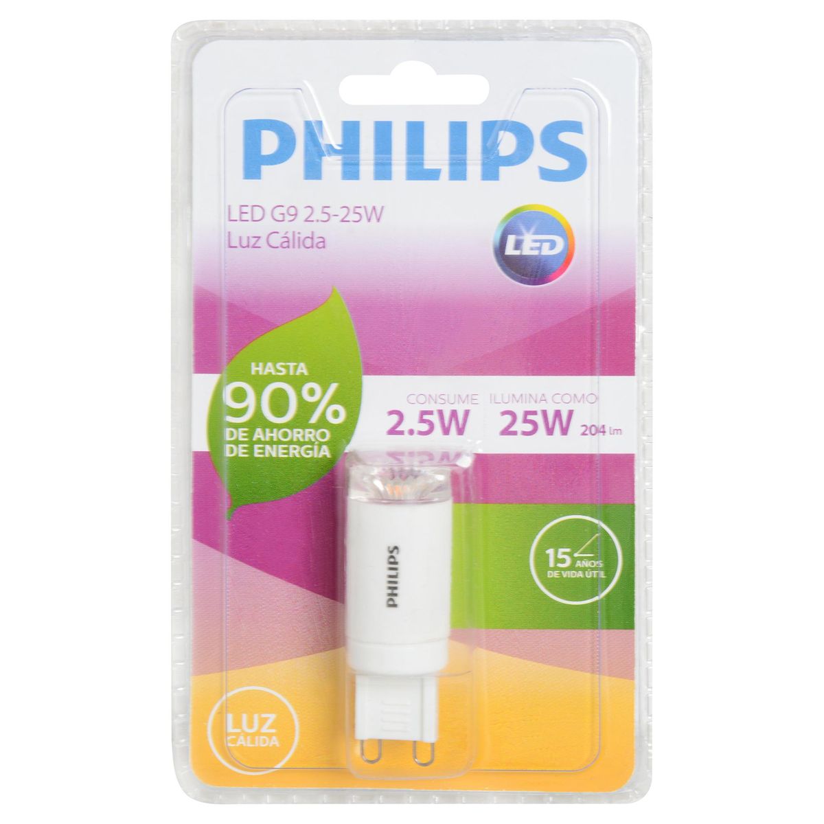 PHILIPS -  25 W 204 lm Luz Cálida