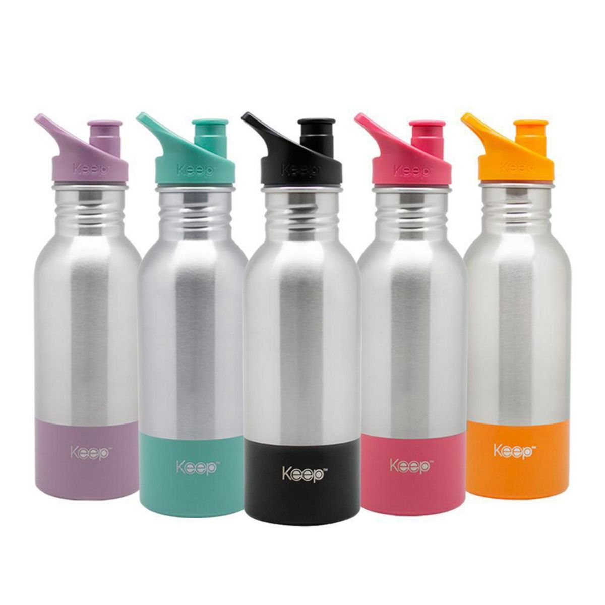 KEEP - Botella 600 ml acero inoxidable surtido de colores