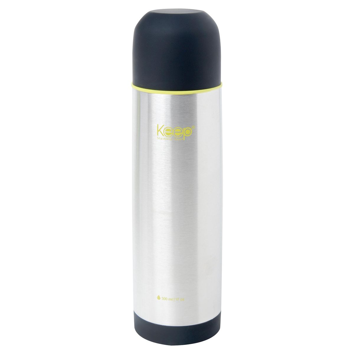 KEEP - Set de Mate y Termo 500 ml Plateado/ Negro