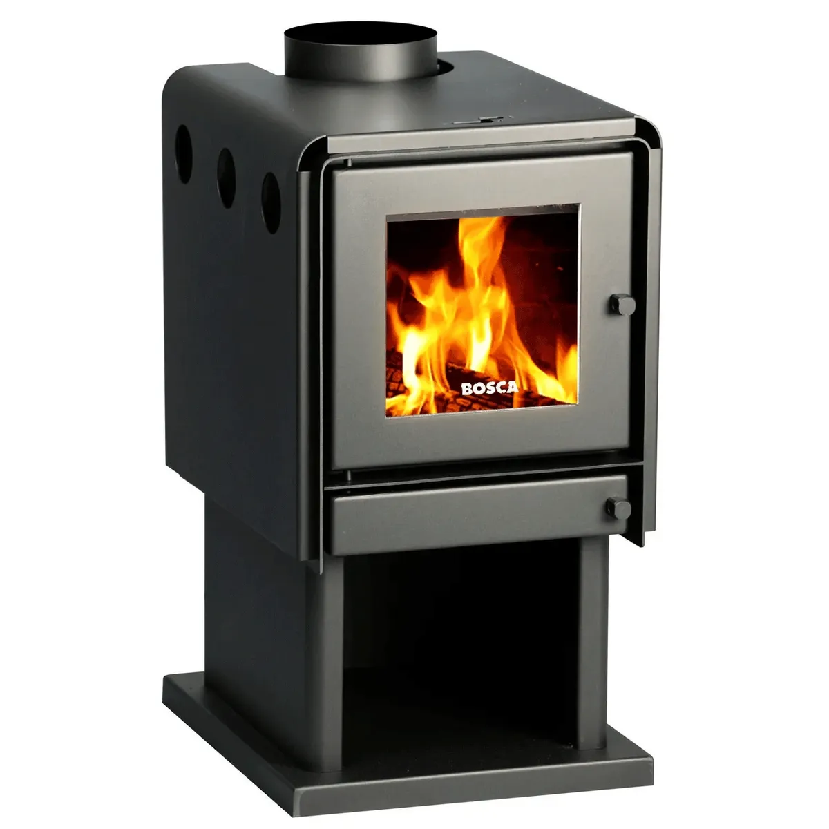 BOSCA - Estufa Leña Limit 380 Negro