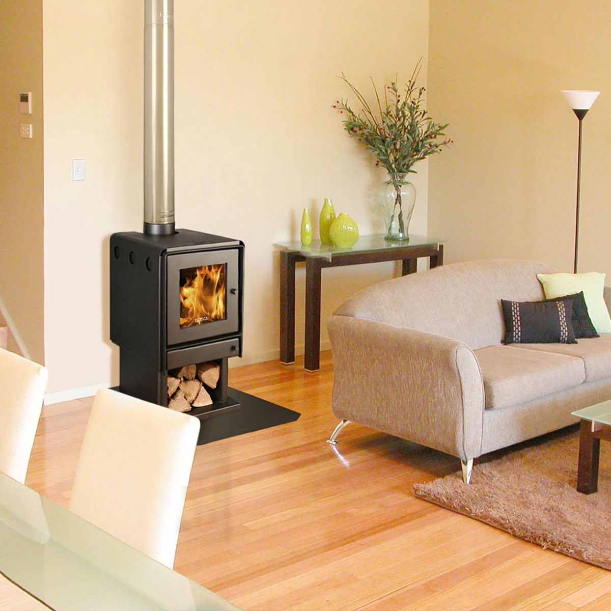 BOSCA - Estufa Leña Limit 380 Negro