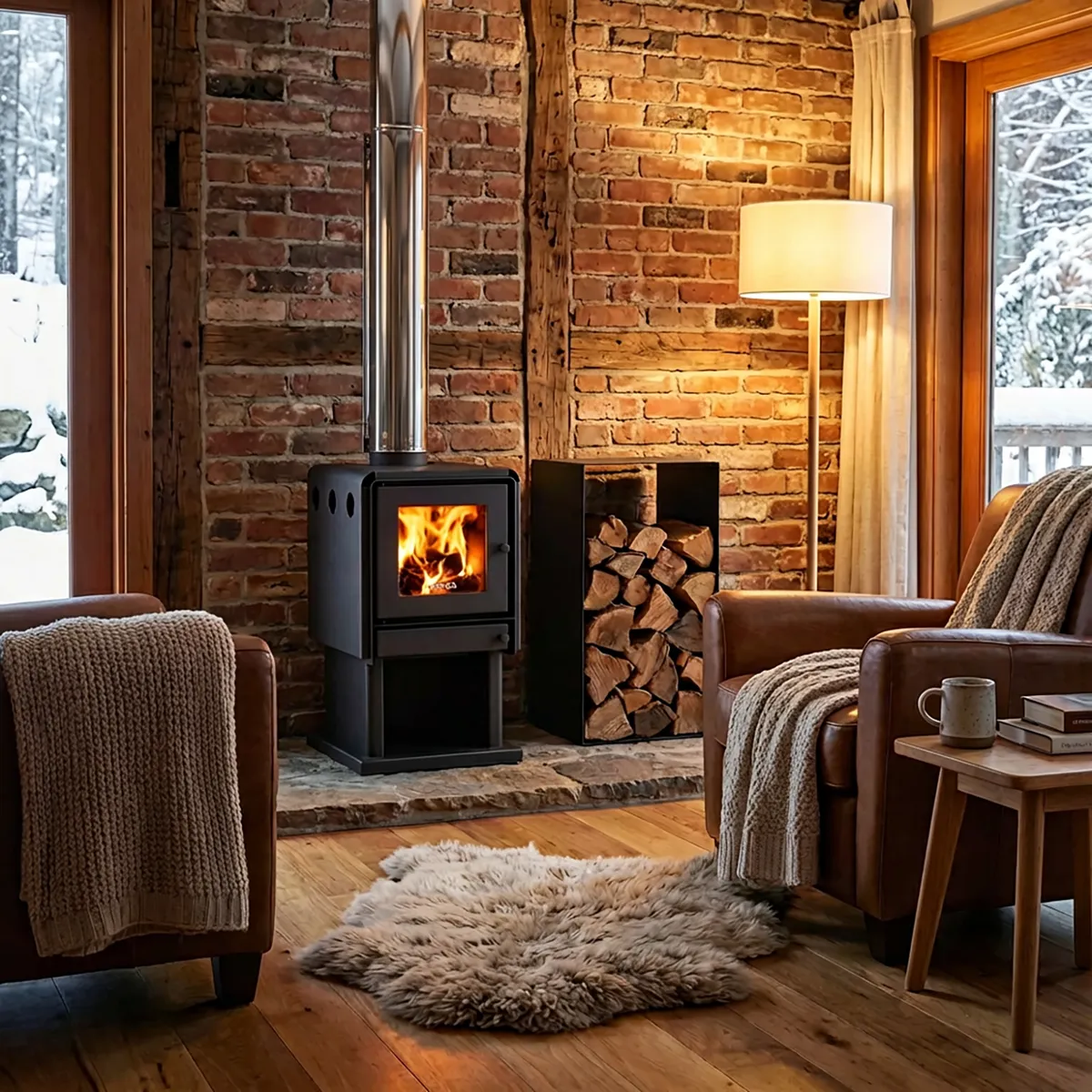 BOSCA - Estufa Leña Limit 380 Negro