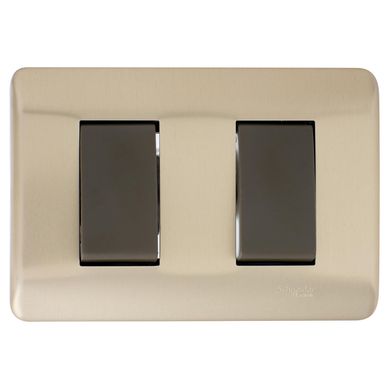 Interruptor doble (9/15) 16 A Bronce